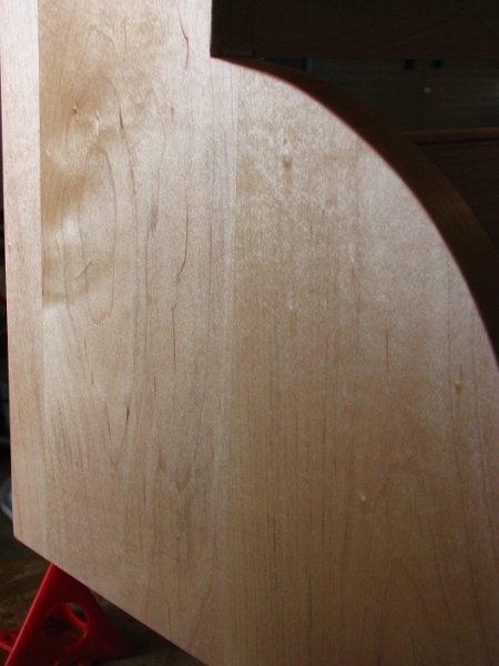 IMG_7778.JPG - The joints between the boards were not very obvious before I applied the BLO. The joints are now quite obvious....at least to me. Another coat of BLO and letting it cure for several more days seems to have fixed the issue.